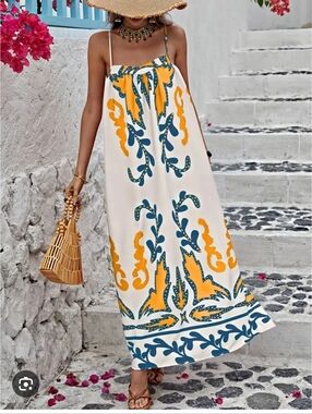 Shein Maxi Dress Speghetti Straps